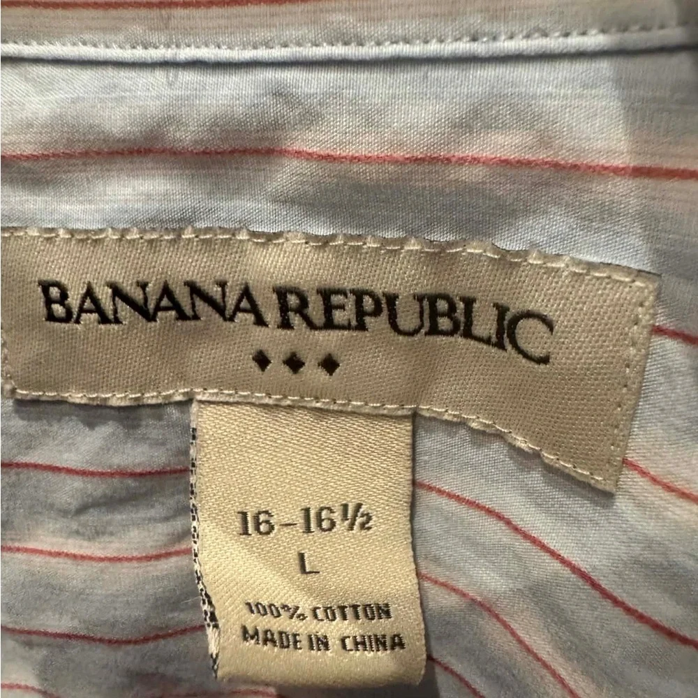 Banana Republic Multicolor Striped Shirt size LARGE